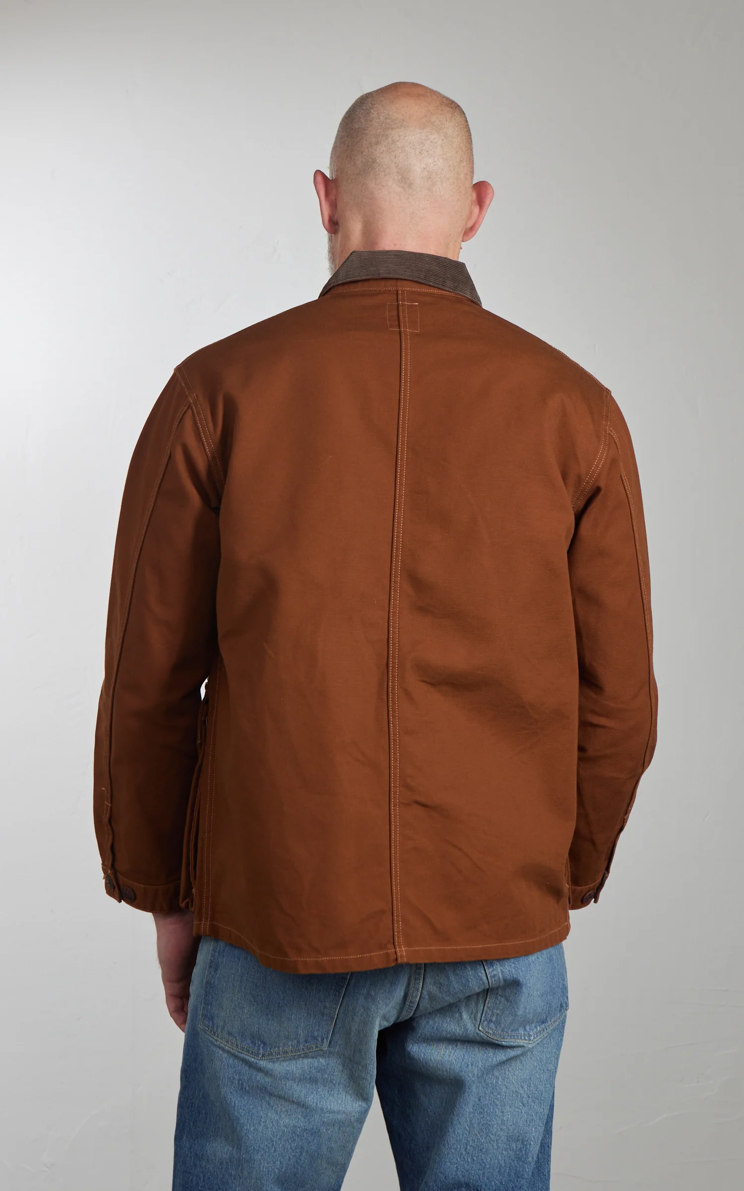 FOB Factory F2458 Cotton Duck Hunting Jacket Brown - Image 6