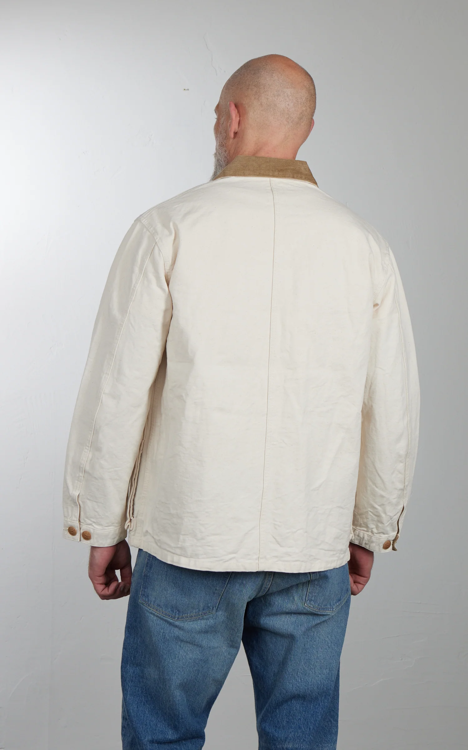 FOB Factory F2458 Cotton Duck Hunting Jacket Ecru - Image 8