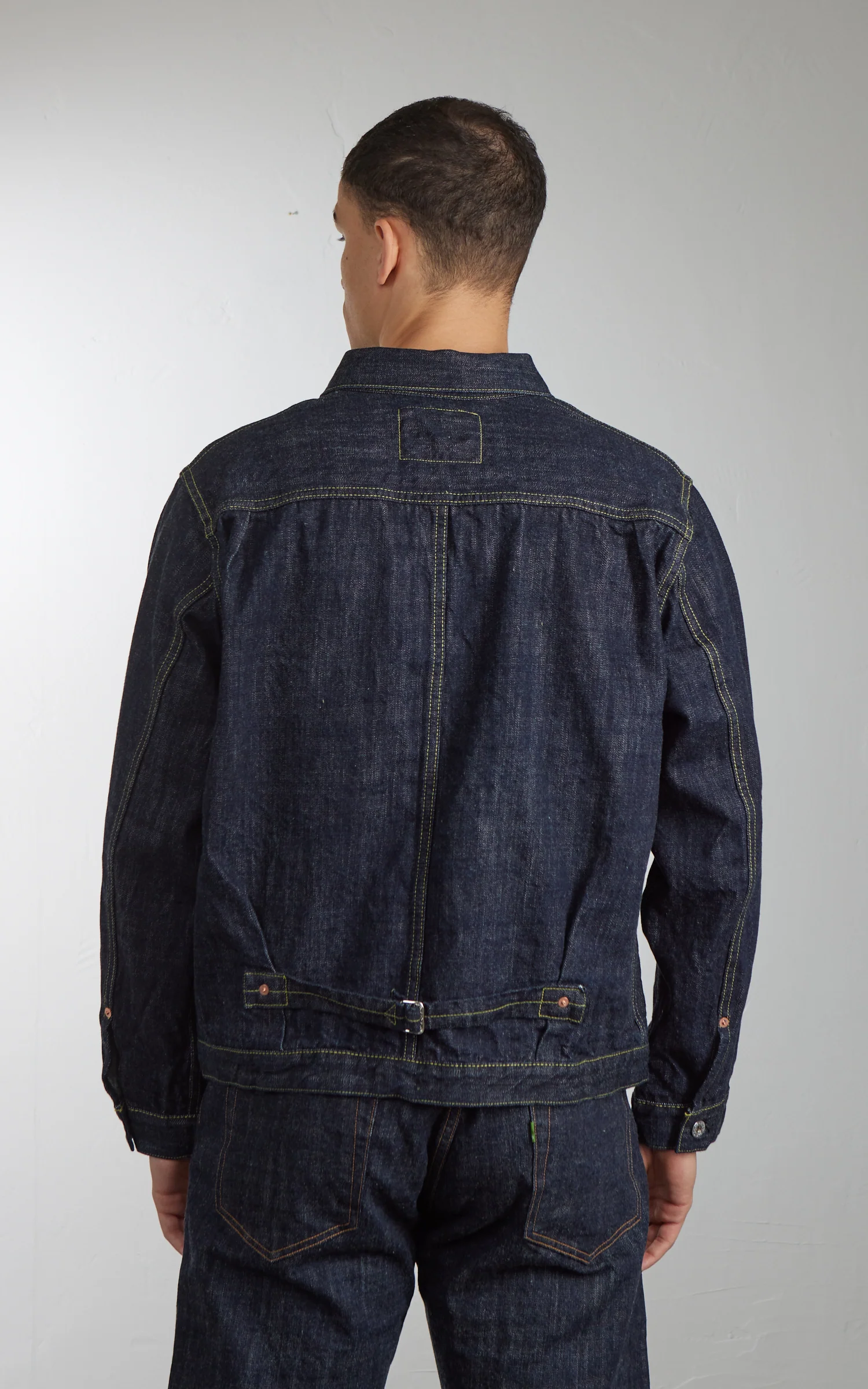 FOB Factory F2460 WWII Type 1 Selvedge Denim Jacket Rinsed Indigo - Image 6