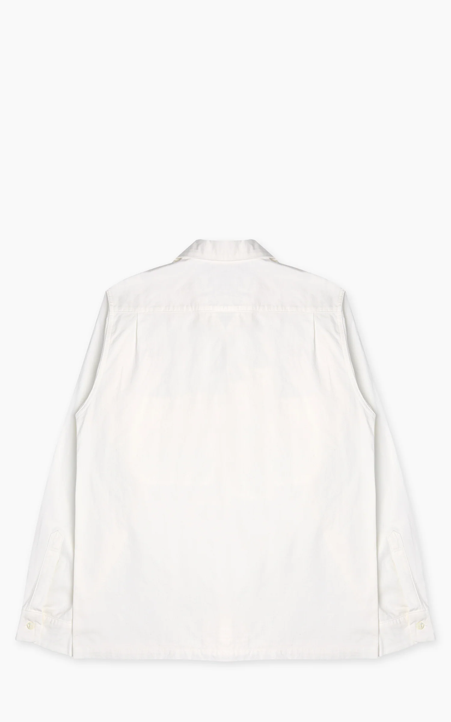 FOB Factory F3514 Open Collar Shirt White - Image 3