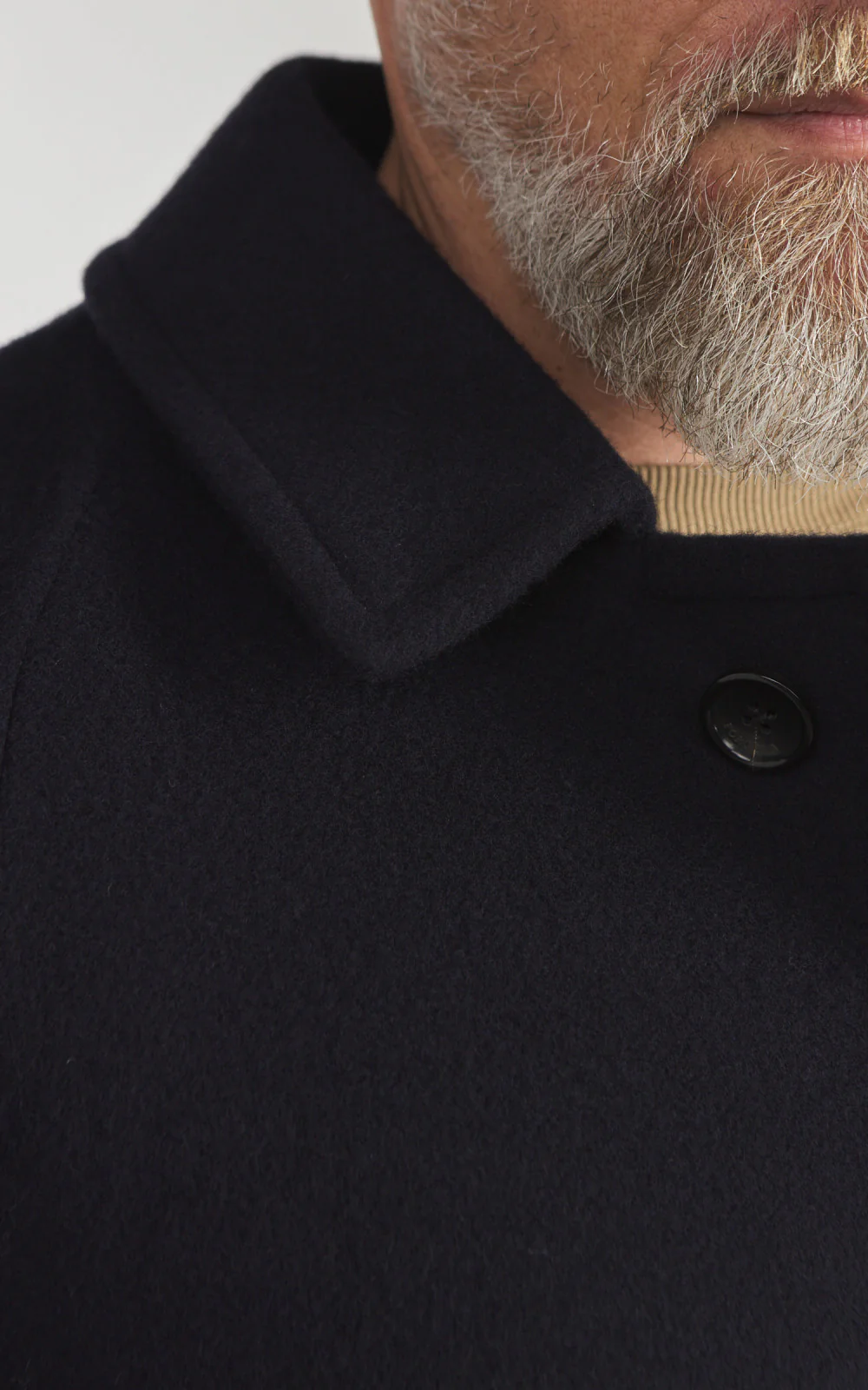 Fortela Amedeo Single-Breasted Wool Coat Blue - Image 4