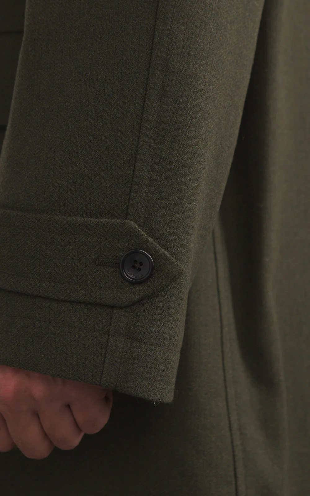 Fortela Amedeo Single-Breasted Wool Coat Green - Image 10