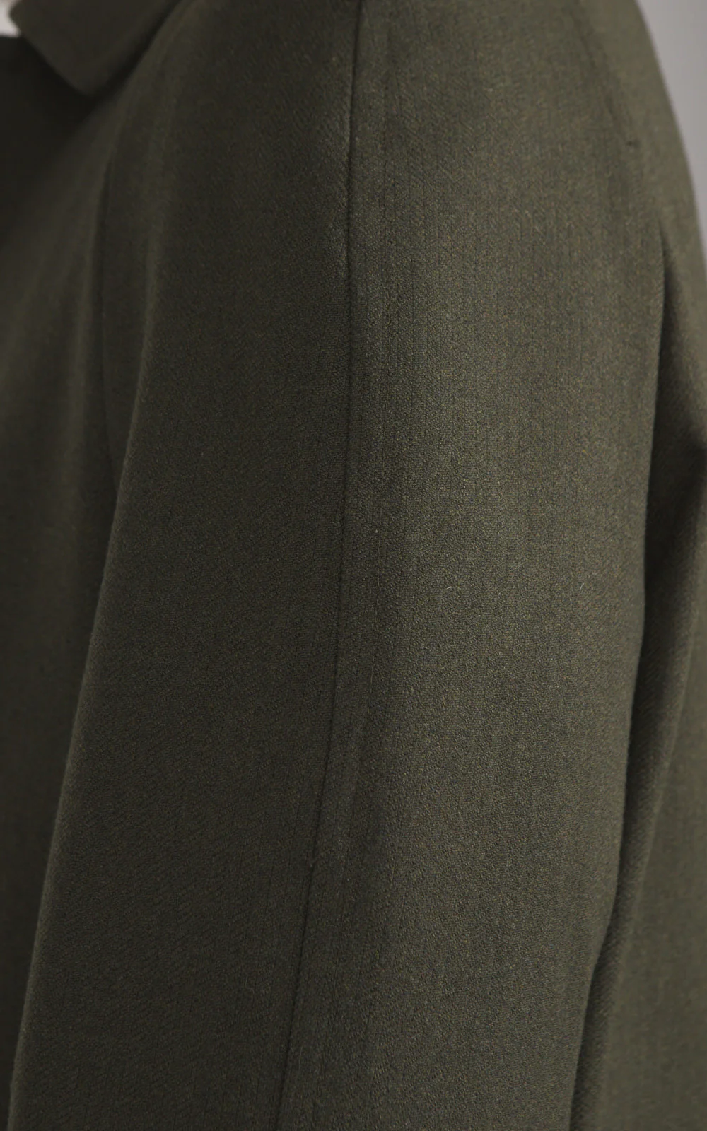 Fortela Amedeo Single-Breasted Wool Coat Green - Image 11