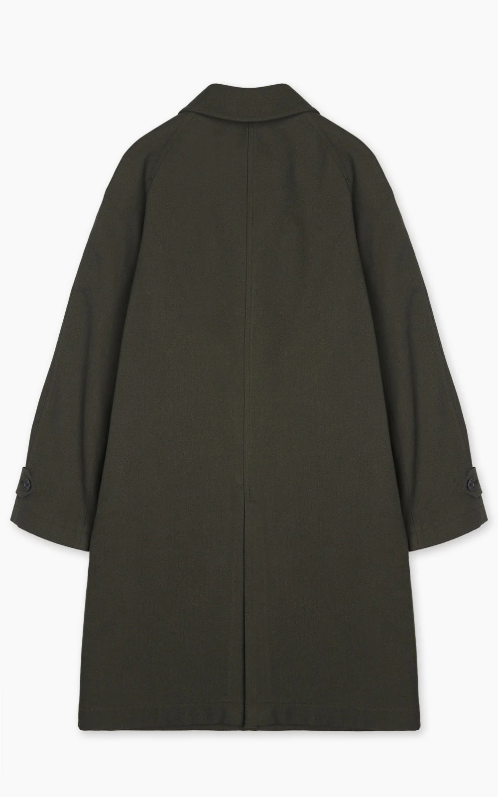 Fortela Amedeo Single-Breasted Wool Coat Green - Image 3