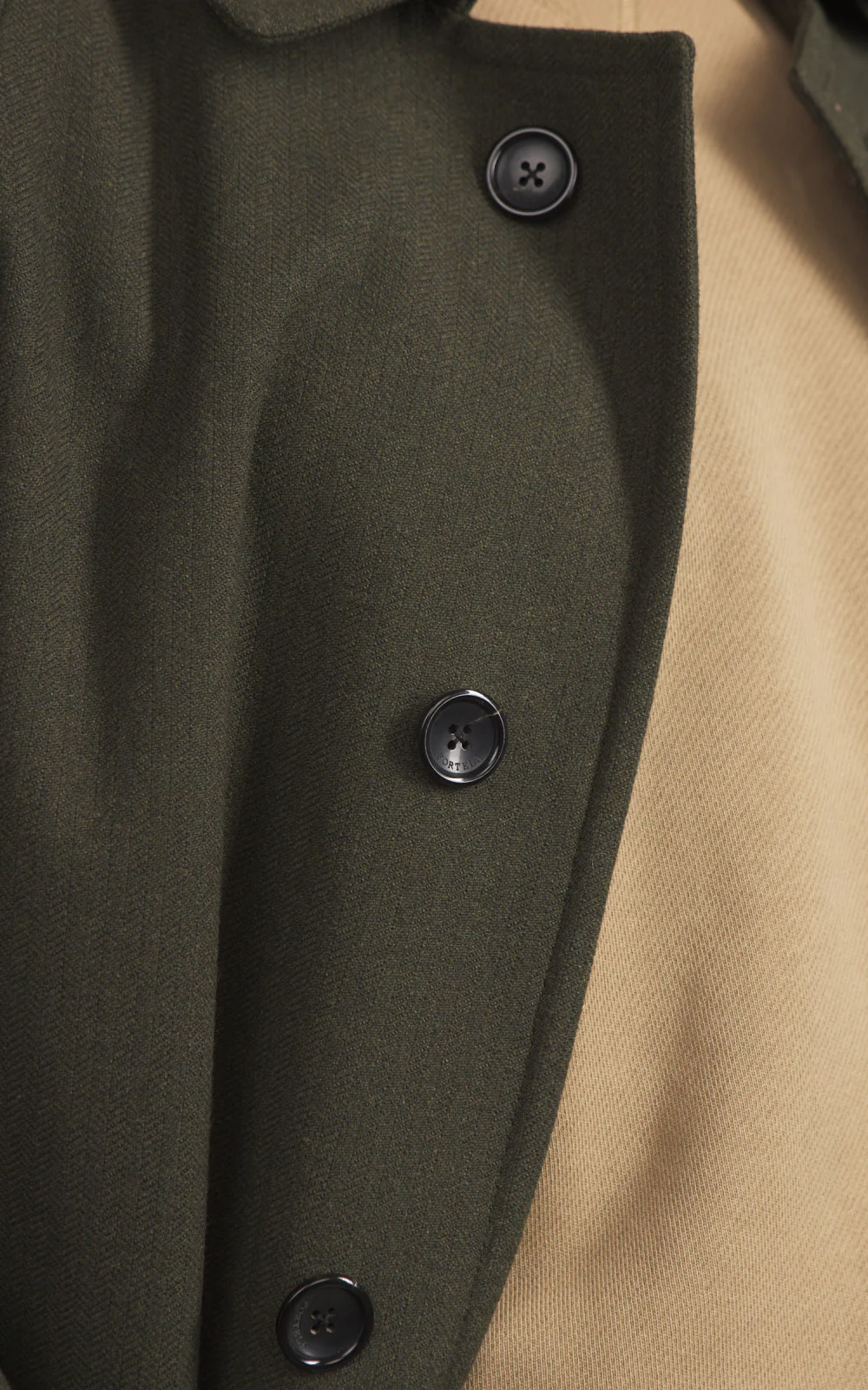 Fortela Amedeo Single-Breasted Wool Coat Green - Image 6