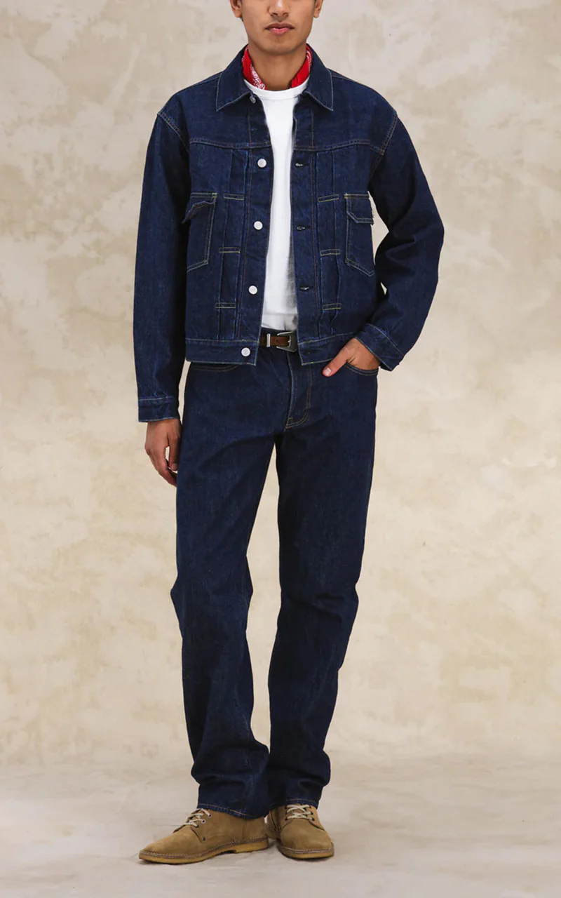 Fortela Cisco Type 2 Denim Selvedge Jacket Blue - Image 10