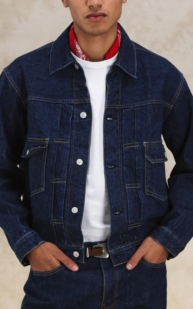 Fortela Cisco Type 2 Denim Selvedge Jacket Blue - Image 11