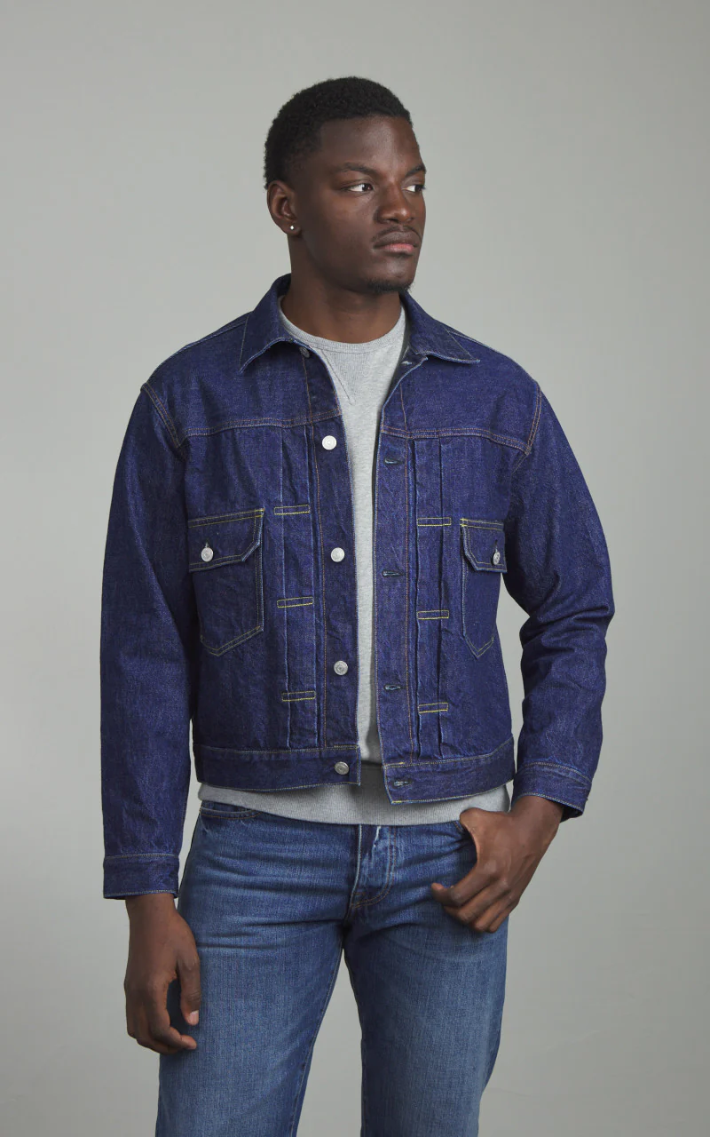 Fortela Cisco Type 2 Denim Selvedge Jacket Blue - Image 2