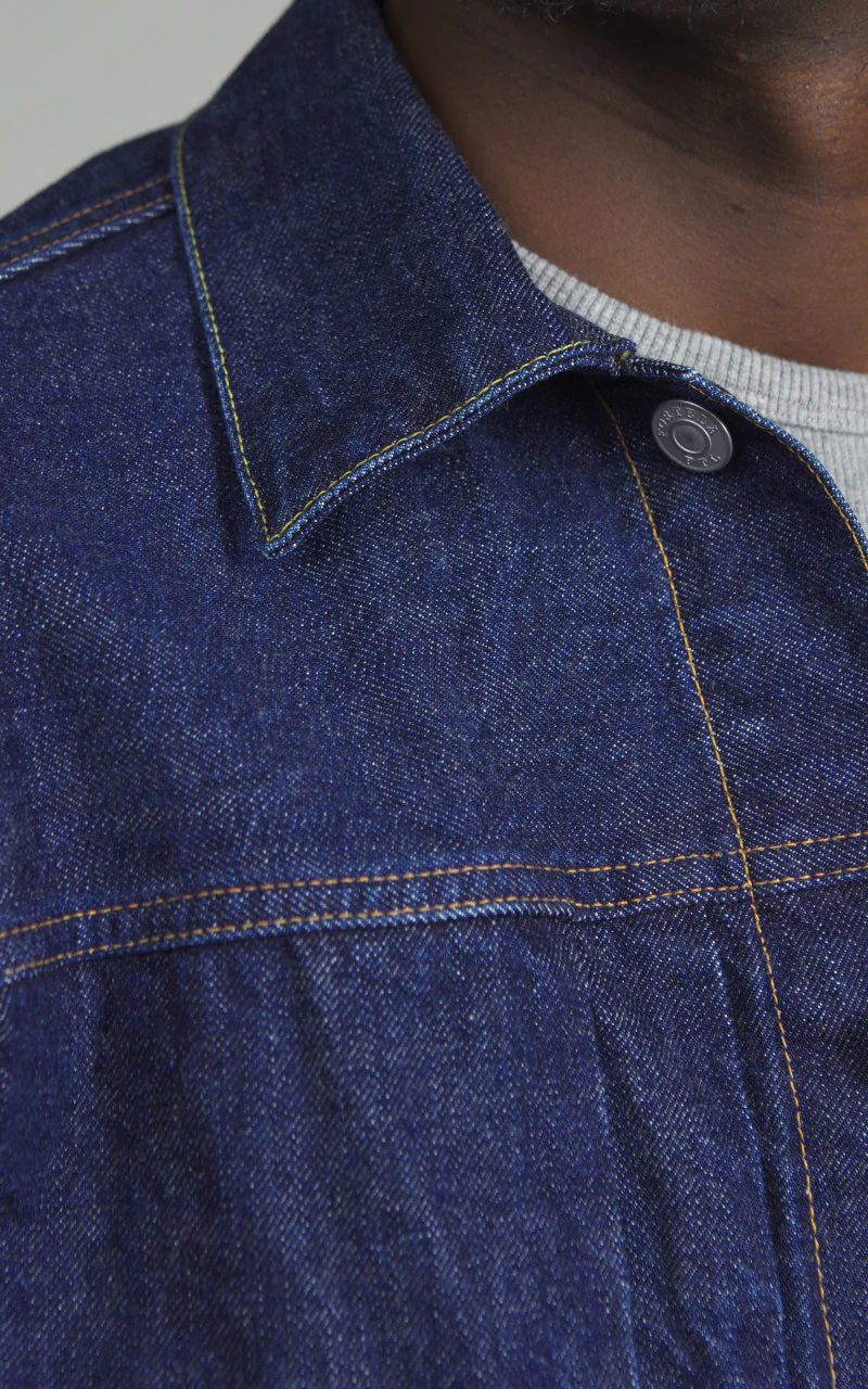 Fortela Cisco Type 2 Denim Selvedge Jacket Blue - Image 4