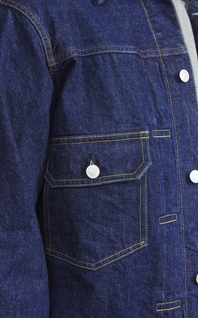 Fortela Cisco Type 2 Denim Selvedge Jacket Blue - Image 5