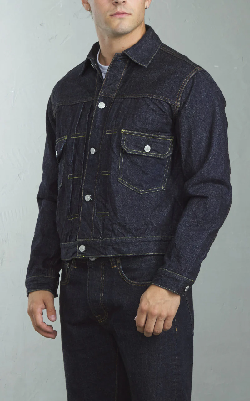 Fortela Cisco Type 2 Denim Selvedge Jacket Indigo - Image 2