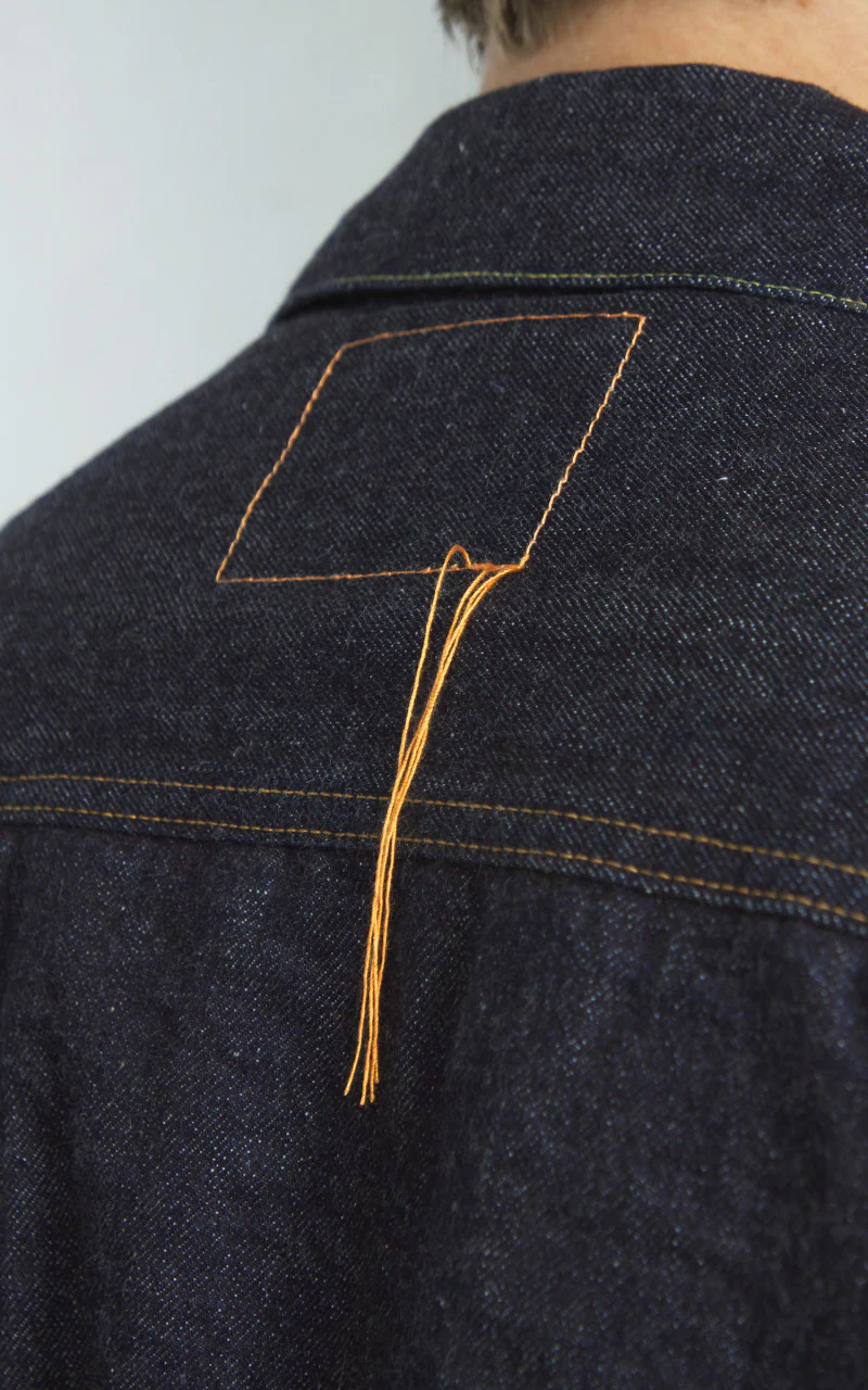 Fortela Cisco Type 2 Denim Selvedge Jacket Indigo - Image 8