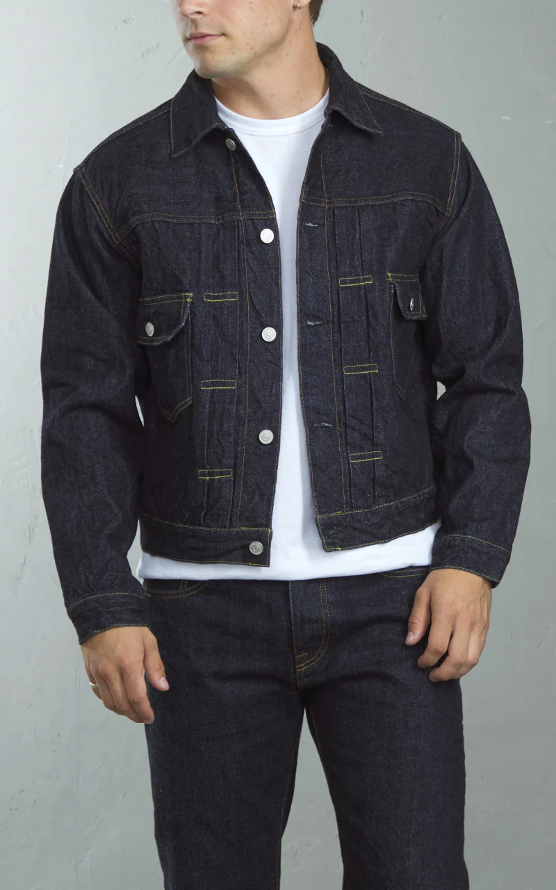 Fortela Cisco Type 2 Denim Selvedge Jacket Indigo - Image 9