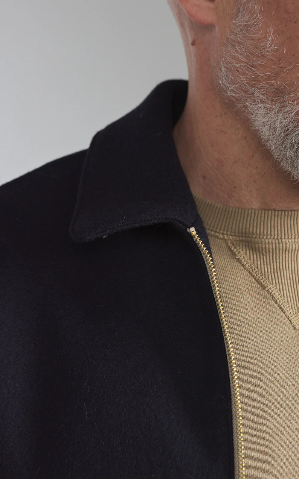 Fortela George Wool Zip Jacket Blue - Image 4