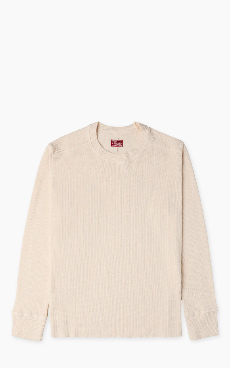 Fortela Geremia Waffle Longsleeve Shirt Off White