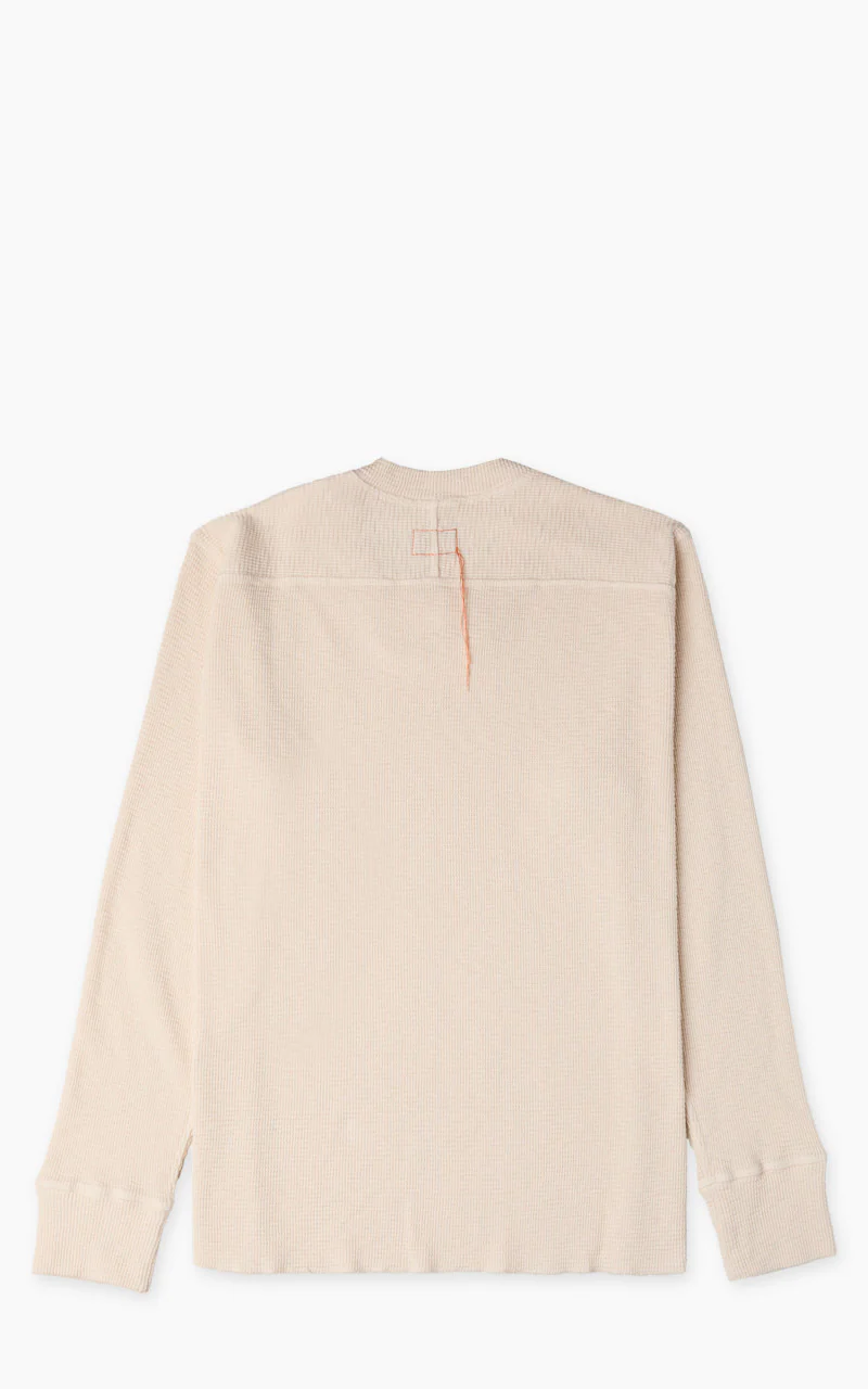Fortela Geremia Waffle Longsleeve Shirt Off White - Image 3