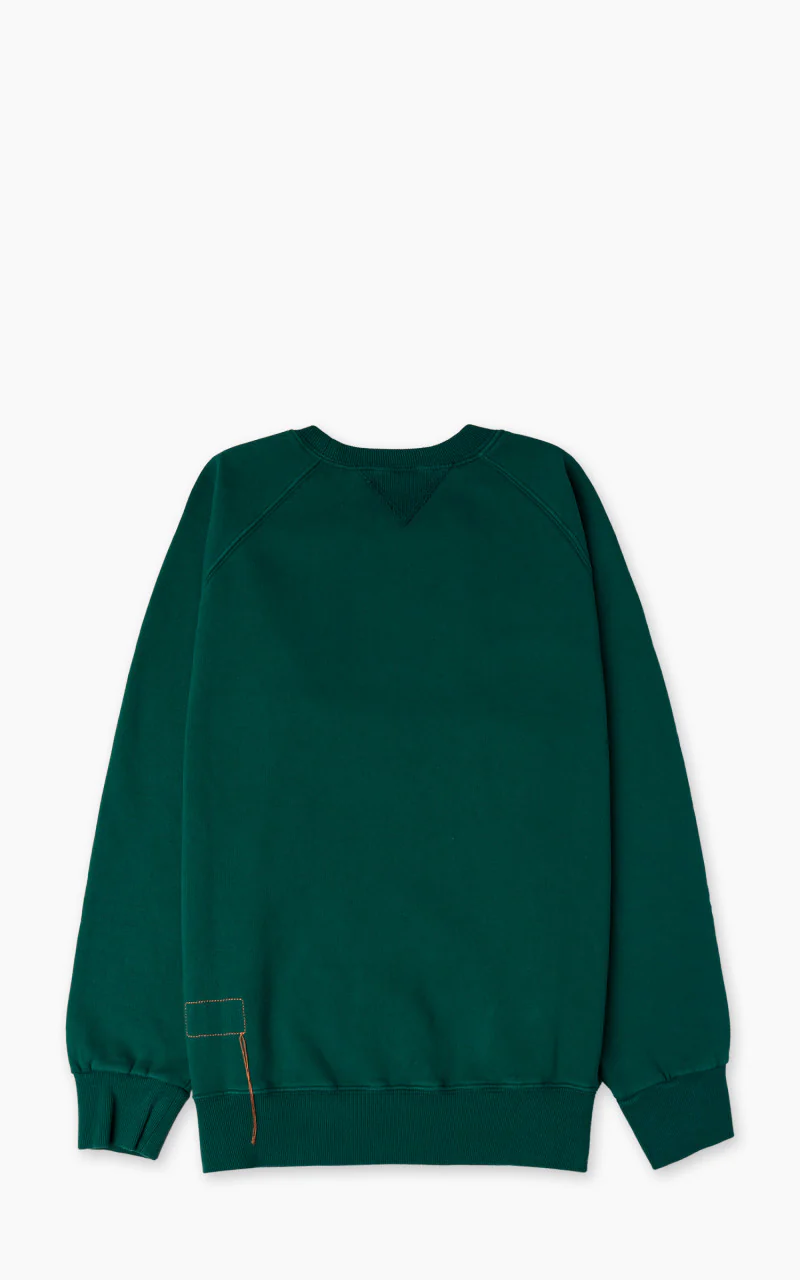 Fortela Harvard Crewneck Fleece Sweatshirt Green - Image 3