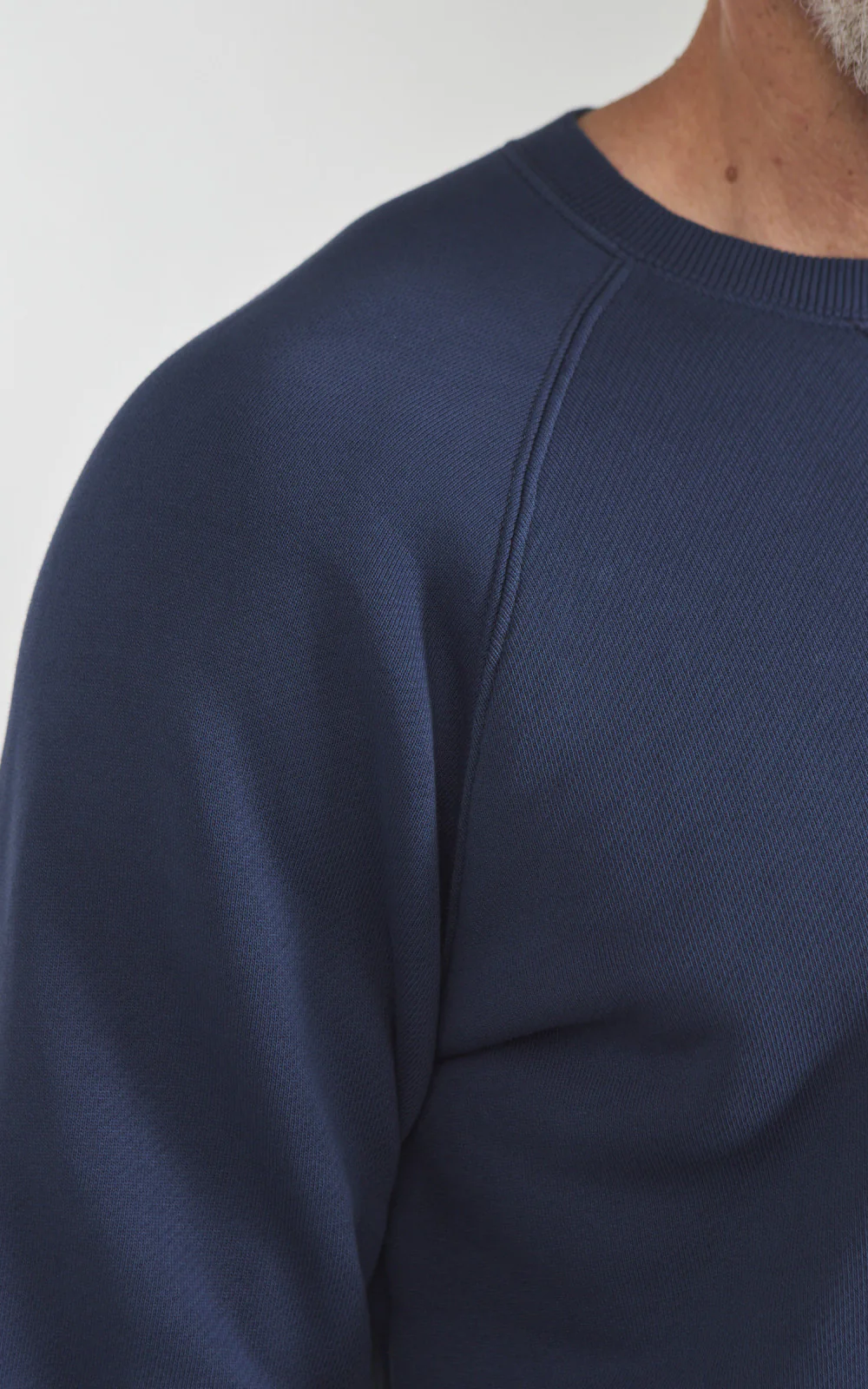 Fortela Harvard Crewneck Fleece Sweatshirt Indigo - Image 3