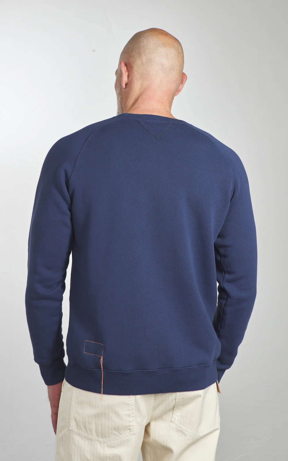 Fortela Harvard Crewneck Fleece Sweatshirt Indigo - Image 5
