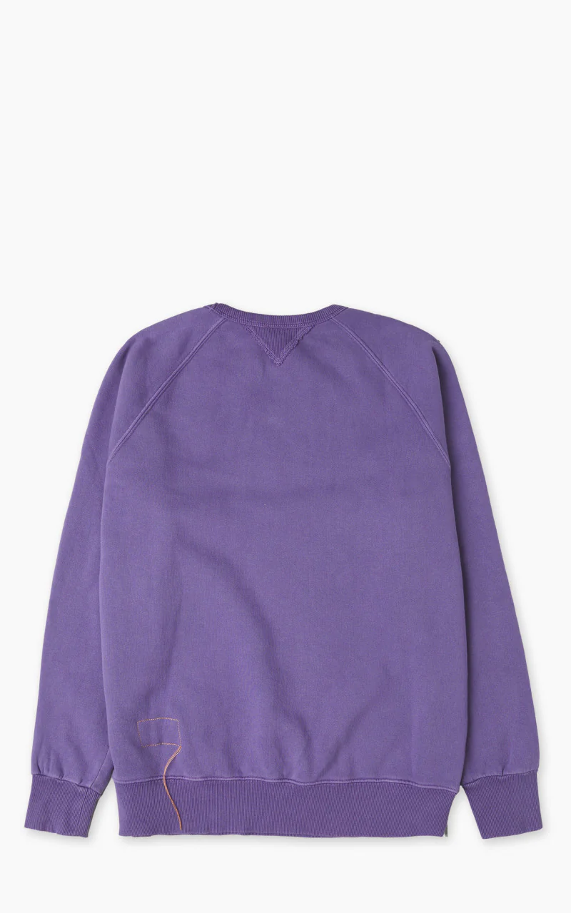 Fortela Harvard Crewneck Fleece Sweatshirt Purple - Image 3