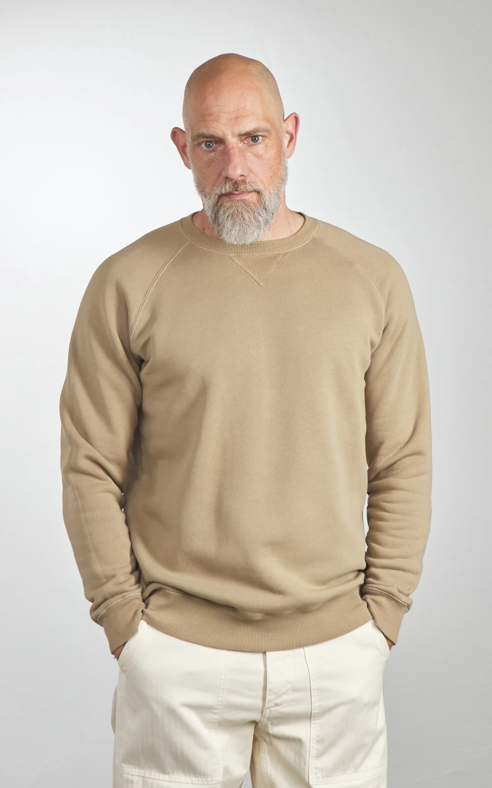 Fortela Harvard Crewneck Fleece Sweatshirt Tobacco - Image 2