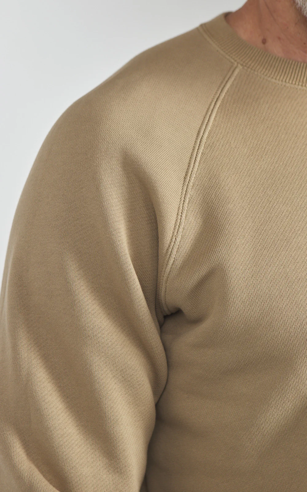 Fortela Harvard Crewneck Fleece Sweatshirt Tobacco - Image 3