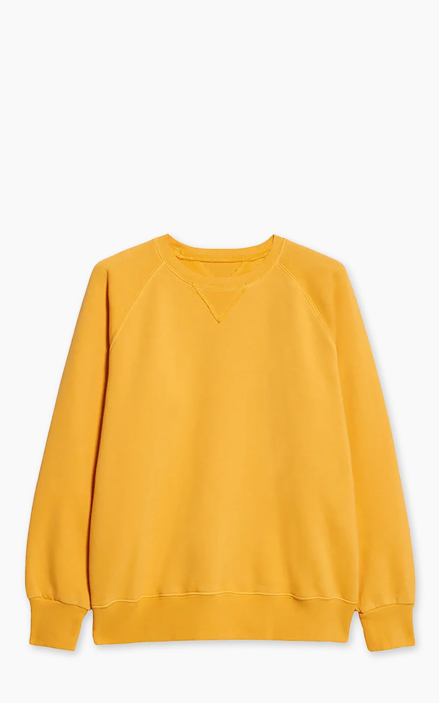 Fortela Harvard Crewneck Fleece Sweatshirt Yellow