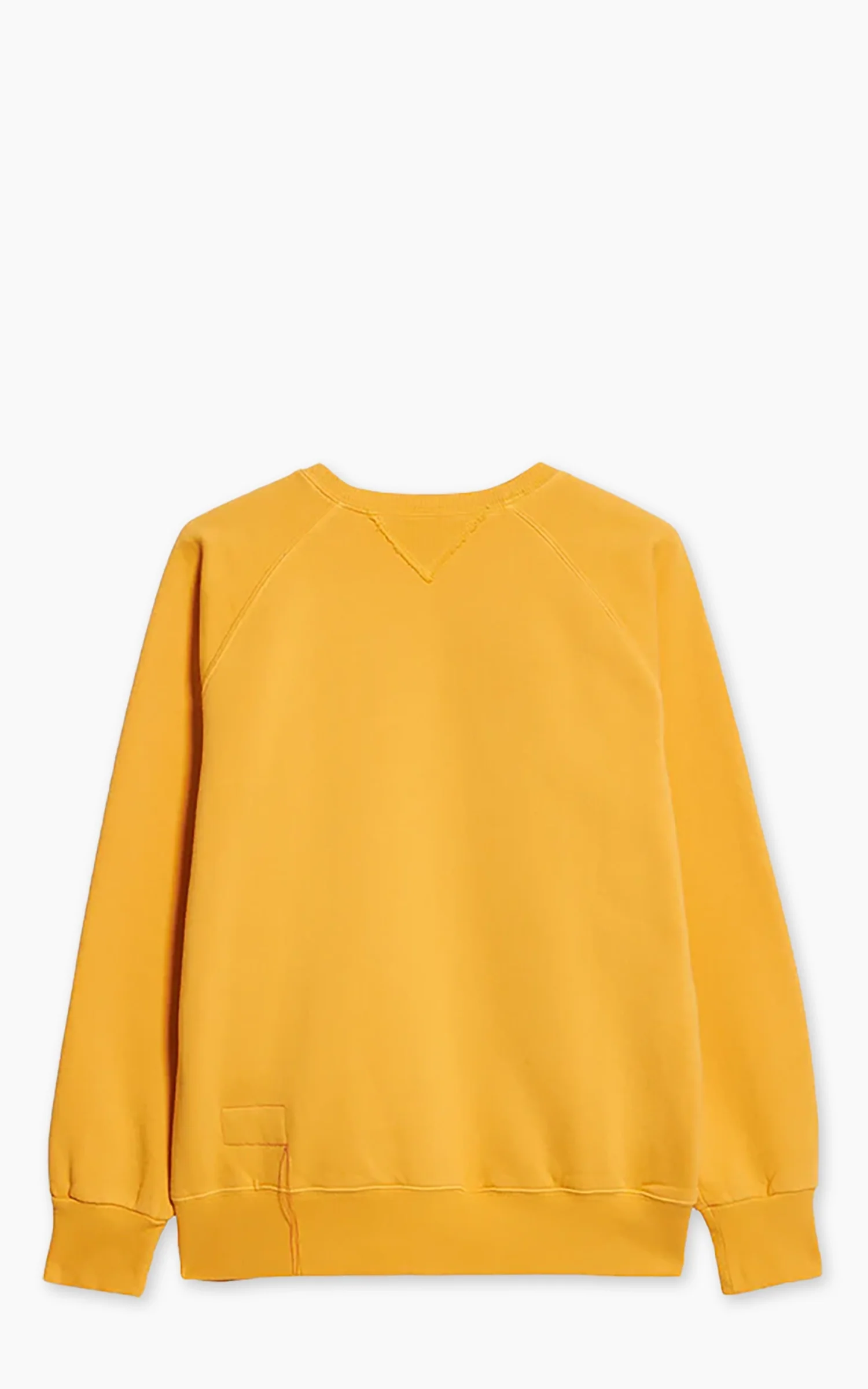 Fortela Harvard Crewneck Fleece Sweatshirt Yellow - Image 3