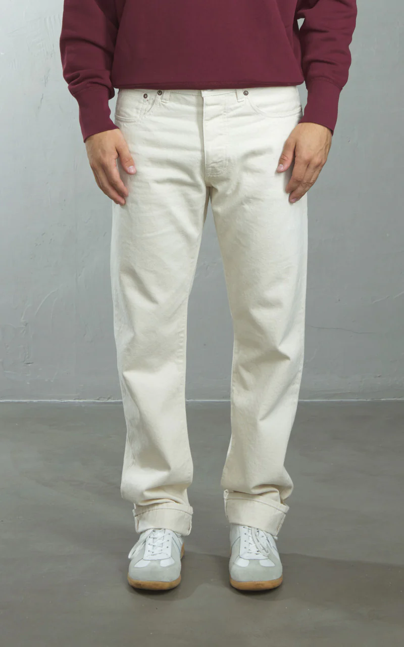 Fortela John 965 Selvedge Jeans Off White 12.5oz - Image 2