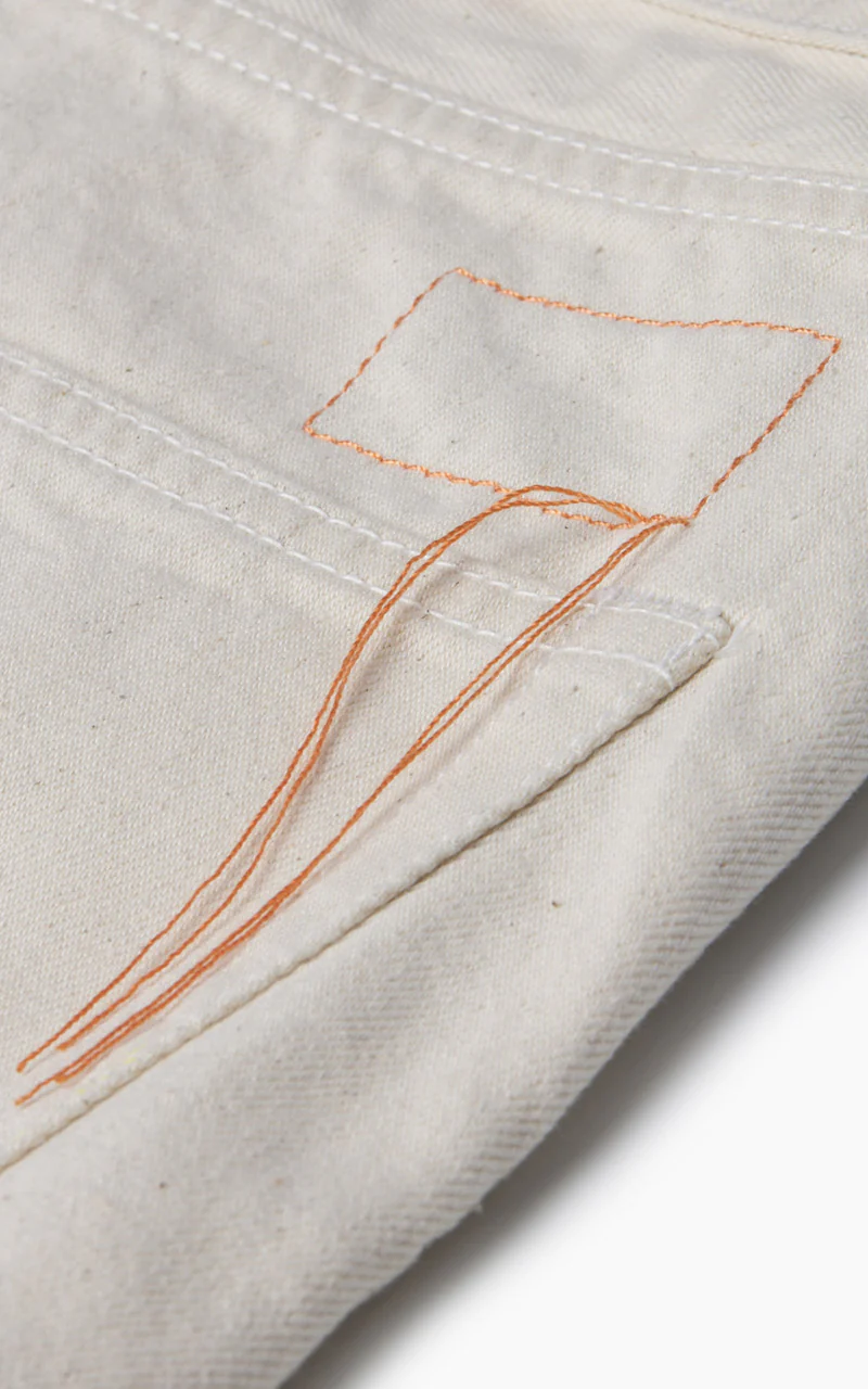 Fortela John 965 Selvedge Jeans Off White 12.5oz - Image 5