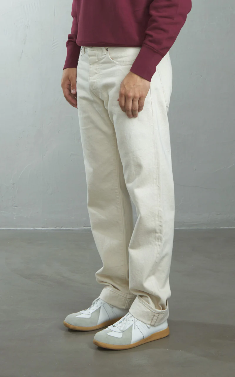 Fortela John 965 Selvedge Jeans Off White 12.5oz - Image 9