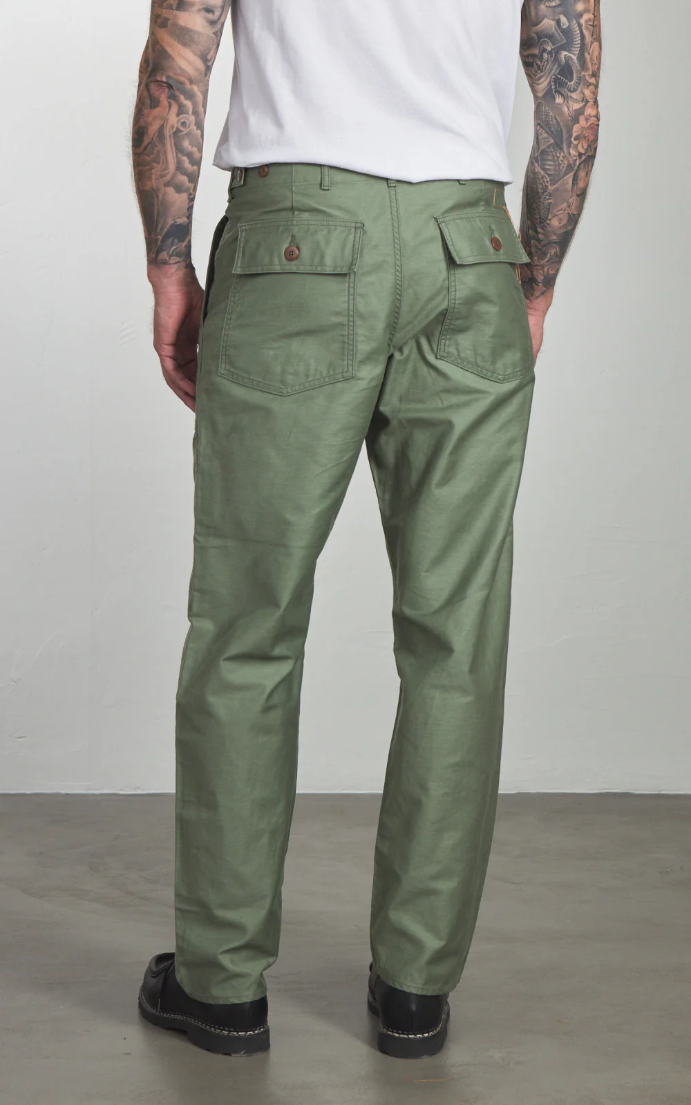 Fortela New Fatigue Pants Sateen Green - Image 3