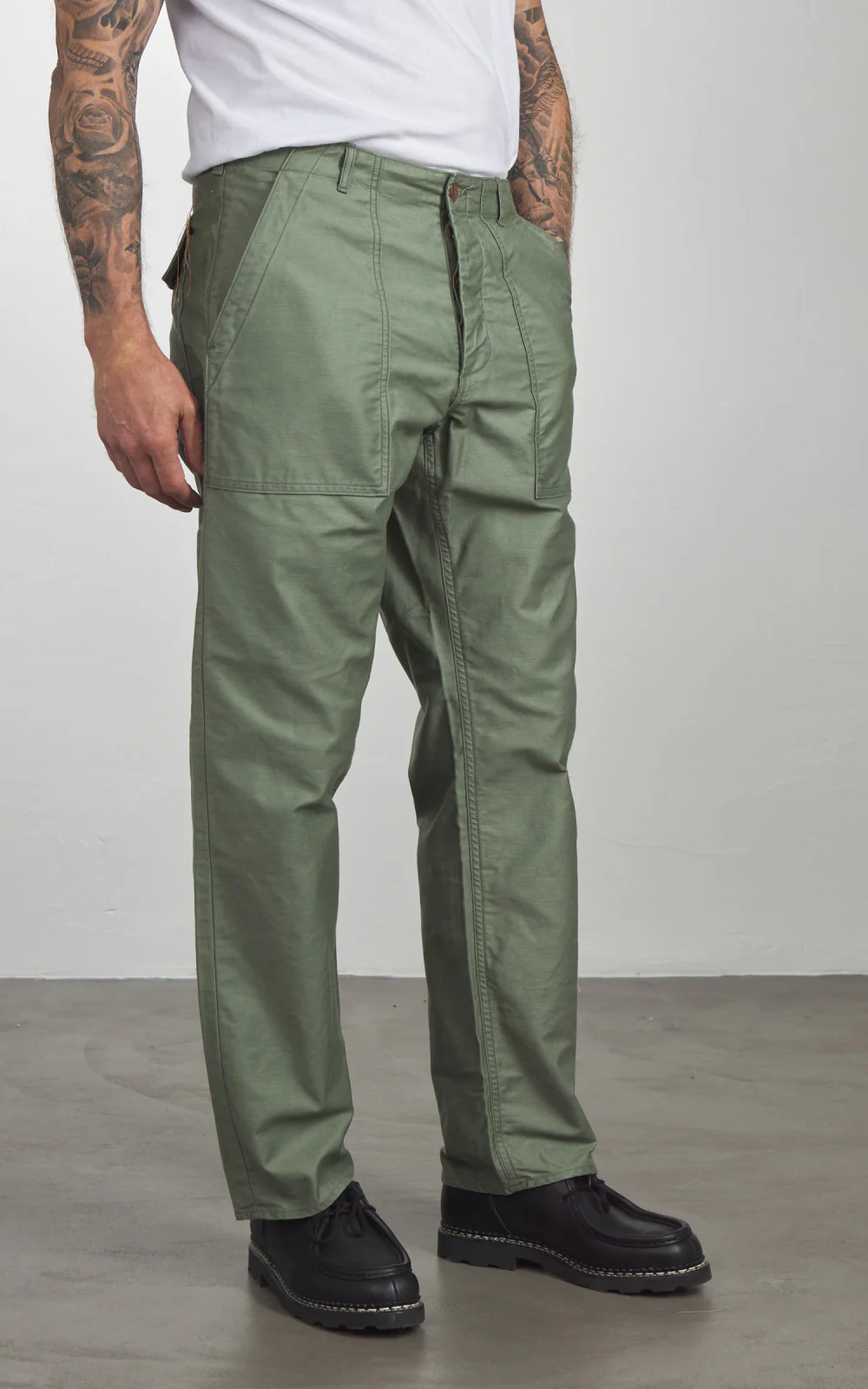 Fortela New Fatigue Pants Sateen Green - Image 4