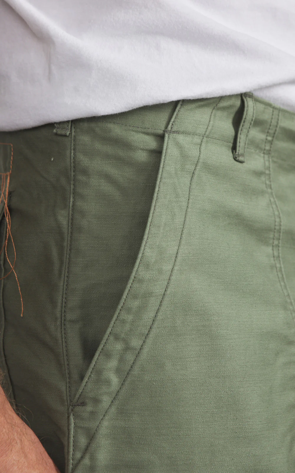Fortela New Fatigue Pants Sateen Green - Image 5