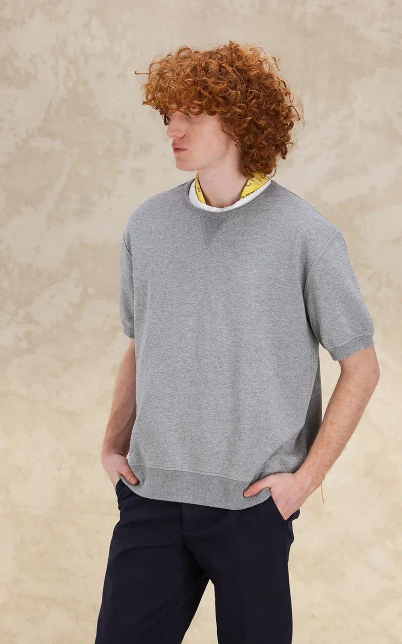 Fortela Ohio S/S Crewneck Sweatshirt Grey - Image 8