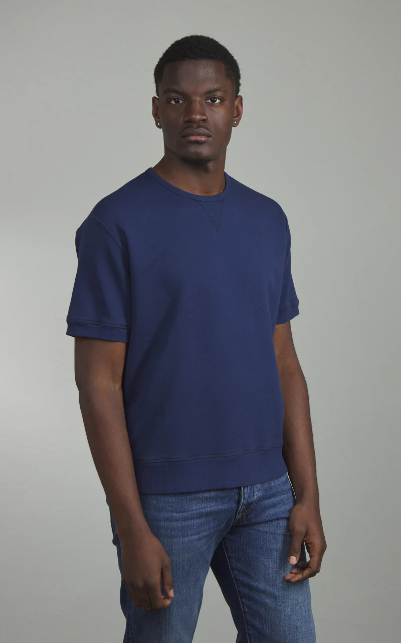 Fortela Ohio S/S Crewneck Sweatshirt Navy - Image 2