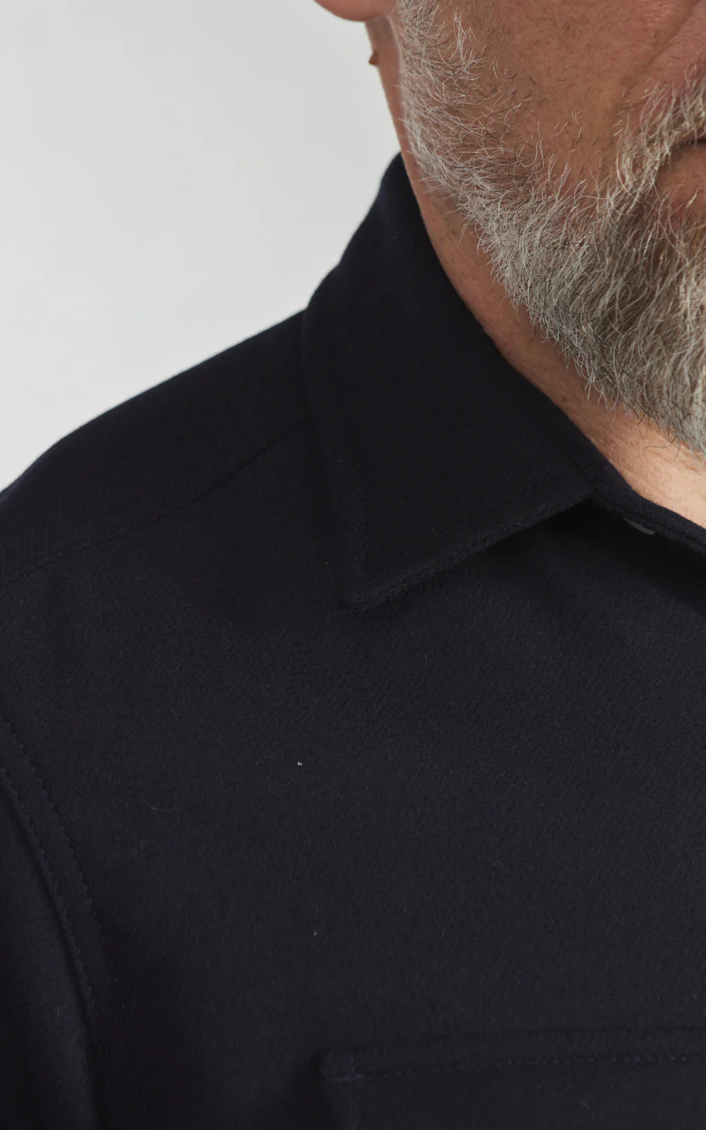 Fortela Pasadena Shirt Western Wool Flannel Blue - Image 5