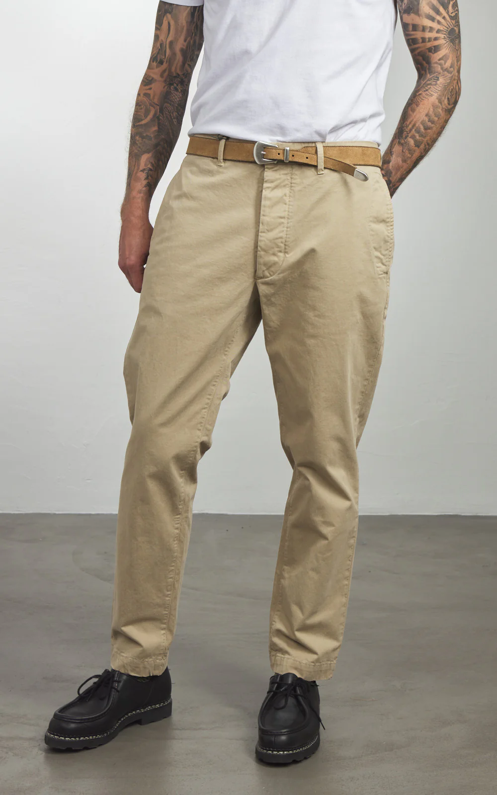 Fortela Phoenix Suede Leather Belt Sand - Image 3