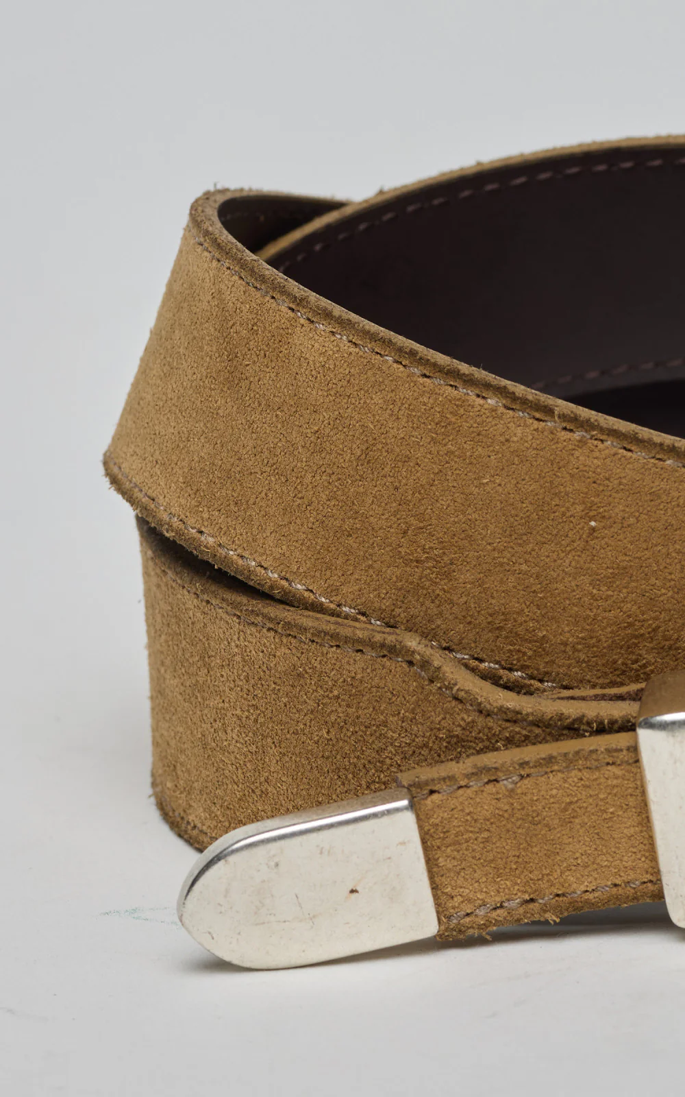 Fortela Phoenix Suede Leather Belt Sand - Image 4