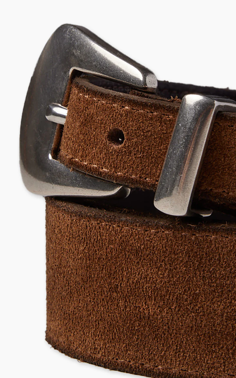 Fortela Phoenix Suede Leather Belt Testa Di Moro - Image 2