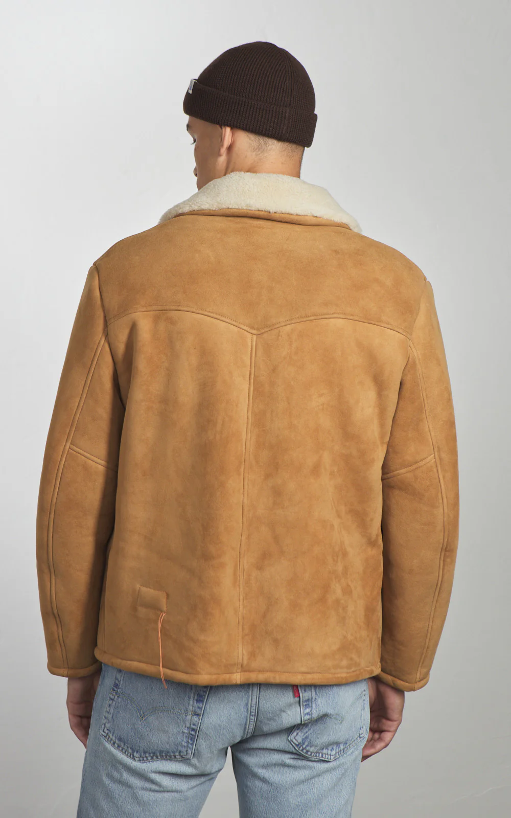 Fortela Quarter Shearling Jacket Camel - Image 4