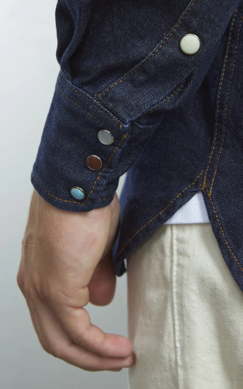 Fortela Texan Denim Shirt Indigo - Image 10