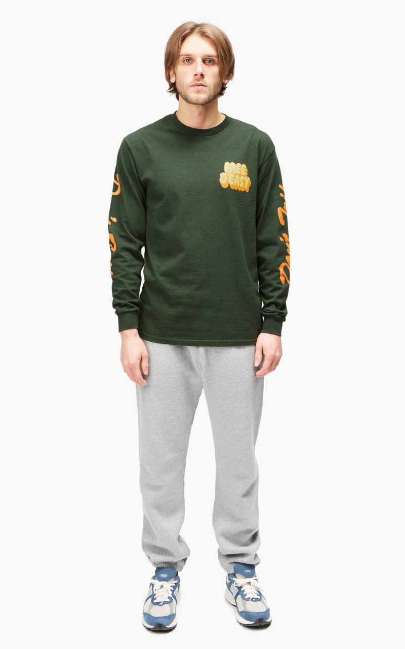 Free & Easy Bubble L/S Tee Forest - Image 4