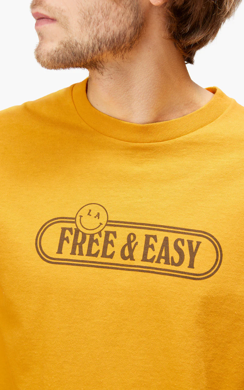 Free & Easy Happiness L/S Tee Gold - Image 7