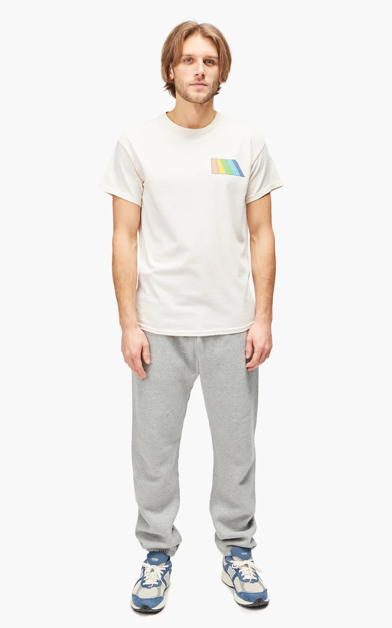Free & Easy Natural Rainbow S/S Tee Vanilla - Image 4