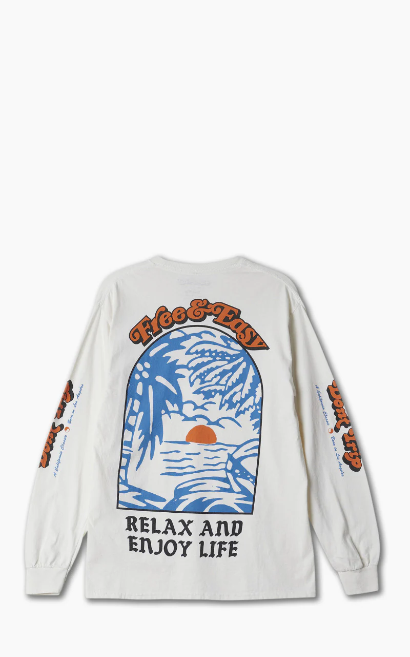 Free & Easy Paradise L/S Tee Coconut - Image 3