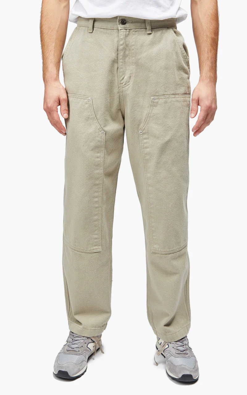 FrizmWORKS 7S Cotton Double Knee Pants Khaki Grey - Image 4