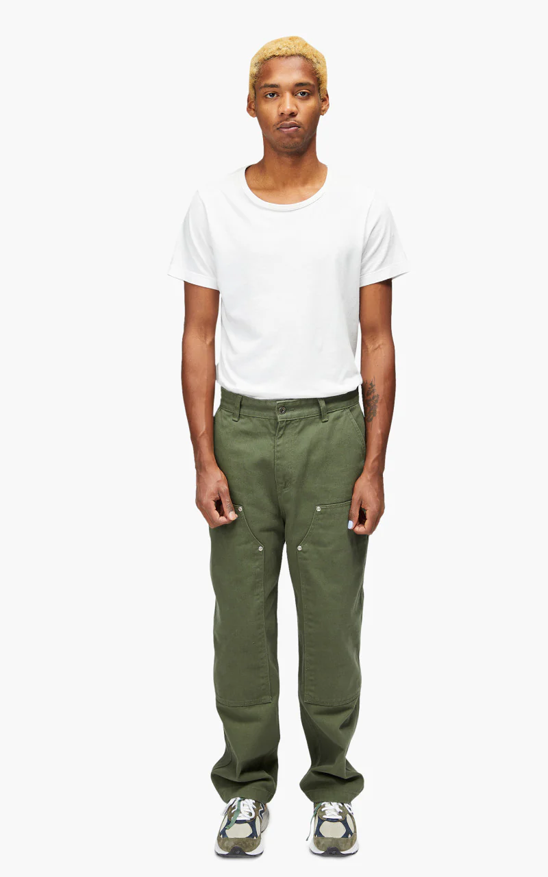 FrizmWORKS 7S Cotton Double Knee Pants Olive - Image 2