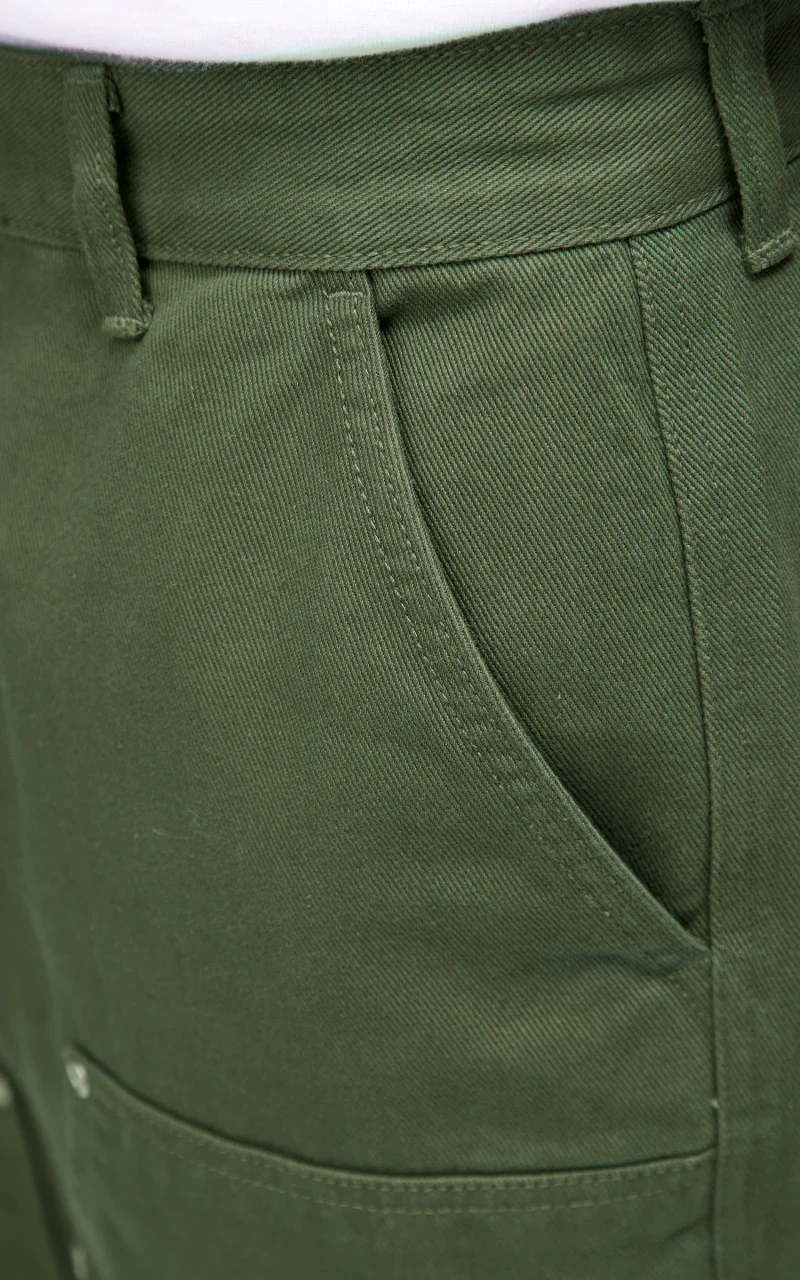 FrizmWORKS 7S Cotton Double Knee Pants Olive - Image 7