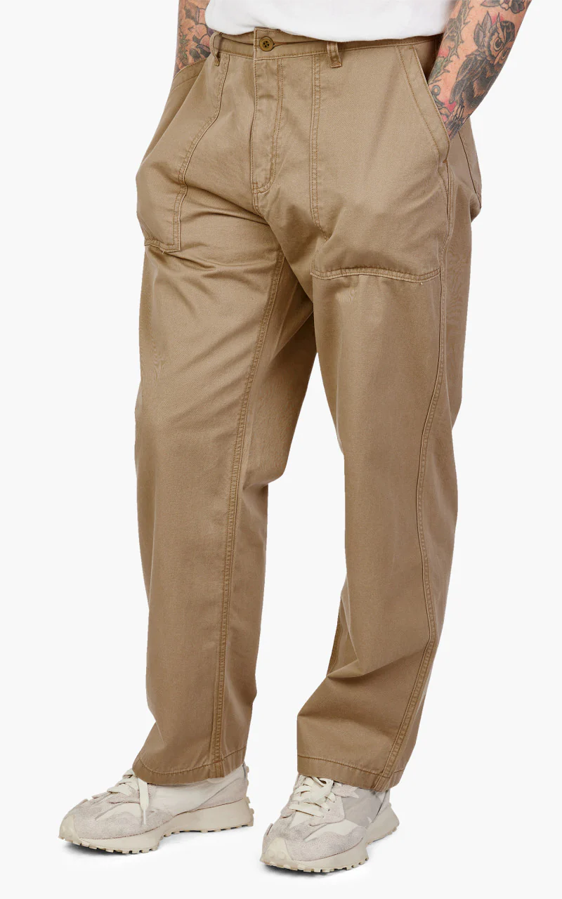 FrizmWORKS Chino Wide Fatigue Pants Beige - Image 3